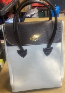 Vintage Hazel Ledertasche 13”L mal 11” mit Henkel 9” (RAR) : NEU - Bild 1 von 10