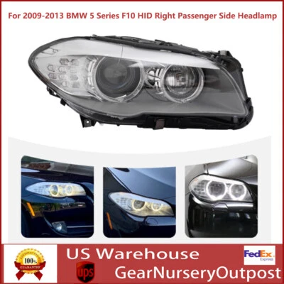 For 2011-2013 BMW 5 Series F10 HID Headlight w/AFS Right Passenger Side Headlamp Foto 1 de 4