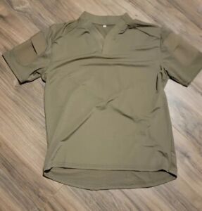 REPLICA Velocity Systems Brown Boss Rugby Short Sleeve LARGE