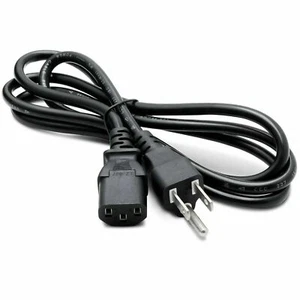 US Style Universal 3 Prong Power Cord Cable for PC, Printers, Monitors, Scanners - Picture 1 of 2