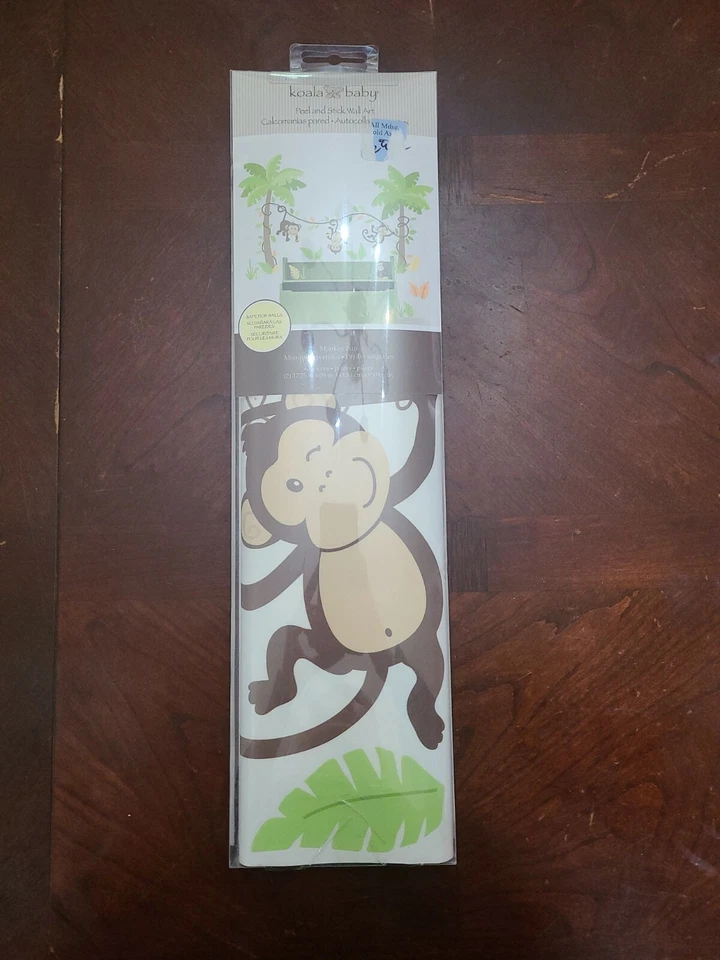 Nuevo en Paquete Koala Bebé Mono Divertido Arte de Pared Calcomanías Calcomanías Guardería Infantil Juguetes R Us Foto 1 de 4