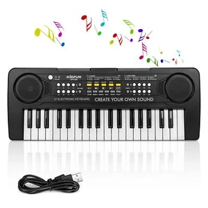 Kids Piano Keyboard, 37 Keys Electronic Piano for Kids Portable Multi-Functio... - Picture 1 of 9