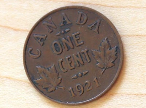 1921 Canada 1 Cent George V - Picture 1 of 2