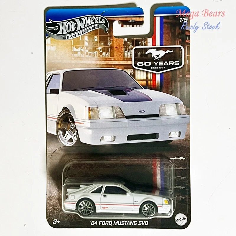 Mattel Hot Wheels 2024 Silver Series Mustang 60 Years #1 84 Ford Mustang SVO - Image 1 of 1