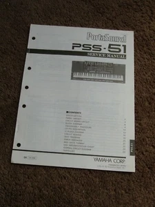 Yamaha PortaSound Tastiera PSS-51 Servizio Riparazione Officina Manuale Schemi - Foto 1 di 5