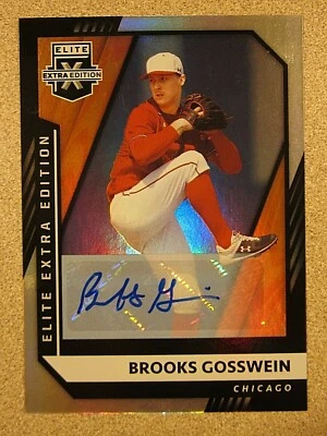 2021 PANINI ELITE EXTRA EDITION #124 BROOKS GOSSWEIN AUTO CHICAGO WHITE SOX - Image 1 of 2