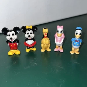 5 mini figuras de porcelana de hueso de Disney coleccionables de colección de Mickey Minnie Mouse Taiwán - Imagen 1 de 22