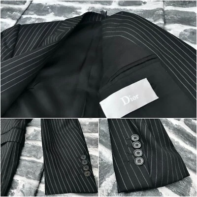 UltraRare & Gorgeous Dior Homme SS03 Hedi Slimane Slim Fit Pinstripe Blazer - Image 1 of 4