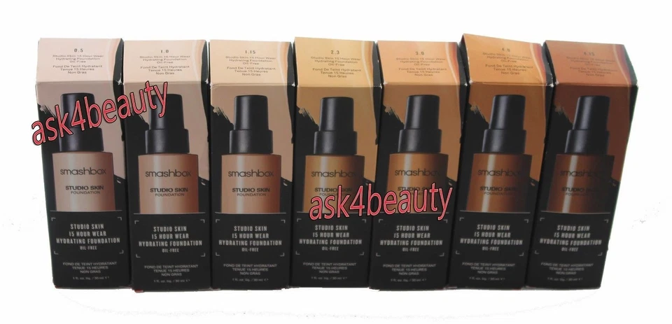 Smashbox Studio Skin 15 Hour Hydrating Foundation Choose Shade New In Box - Image 1 of 1