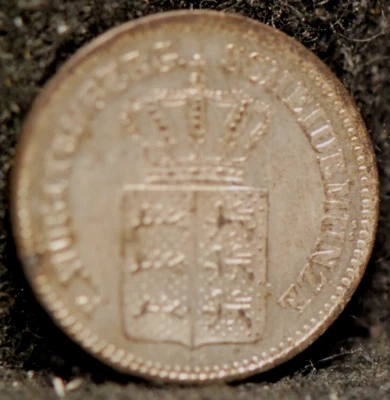 Germany - Wurttemburg, 1871 Kreuzer, KM612, silver, Uncirculated, spot, 5-6 - Image 1 of 2