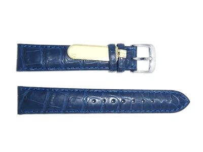 Correa de reloj modelo DI WELLINGTON de cuero genuino de Luisiana de 18 mm AZUL MARINO Foto 1 de 3