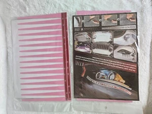 2 Pks 3D Charming Pink False Eyelashes Eye Lash Sticker Headlight Decoration - Picture 1 of 2