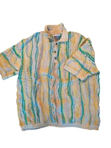 COOGI Australia 3 Button 100% Wool Knitted Crew Neck SWEATER Cosby Biggie - Picture 1 of 4
