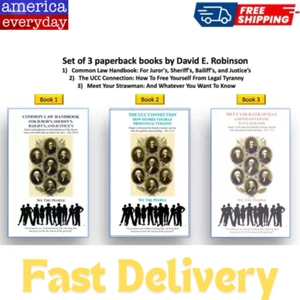 David E. Robinson 3 Books Set: Common Law ..., The UCC .... & Meet Your Strawman - Picture 1 of 8