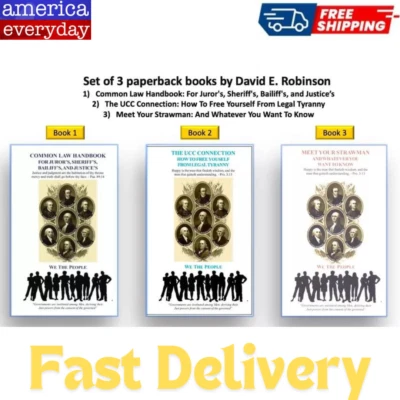 David E. Robinson 3 Books Set: Common Law ..., The UCC .... & Meet Your Strawman - Image 1 of 4