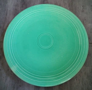 Vintage Fiesta Ware Homer Laughlin Original Green Chop Plate Platter 14" - Picture 1 of 2