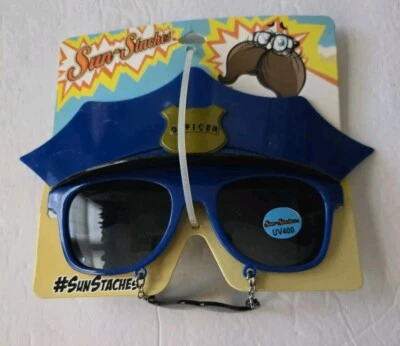 Gafas de sol Sun Staches oficial de policía disfraz Halloween gafas policía Foto 1 de 2