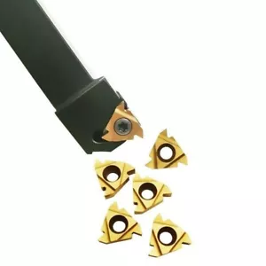 SER1616H16 + 10 piezas 16ER 3/8 AG60 BP010 INSERTO Roscado Torneado CNC Portaherramientas - Imagen 1 de 2