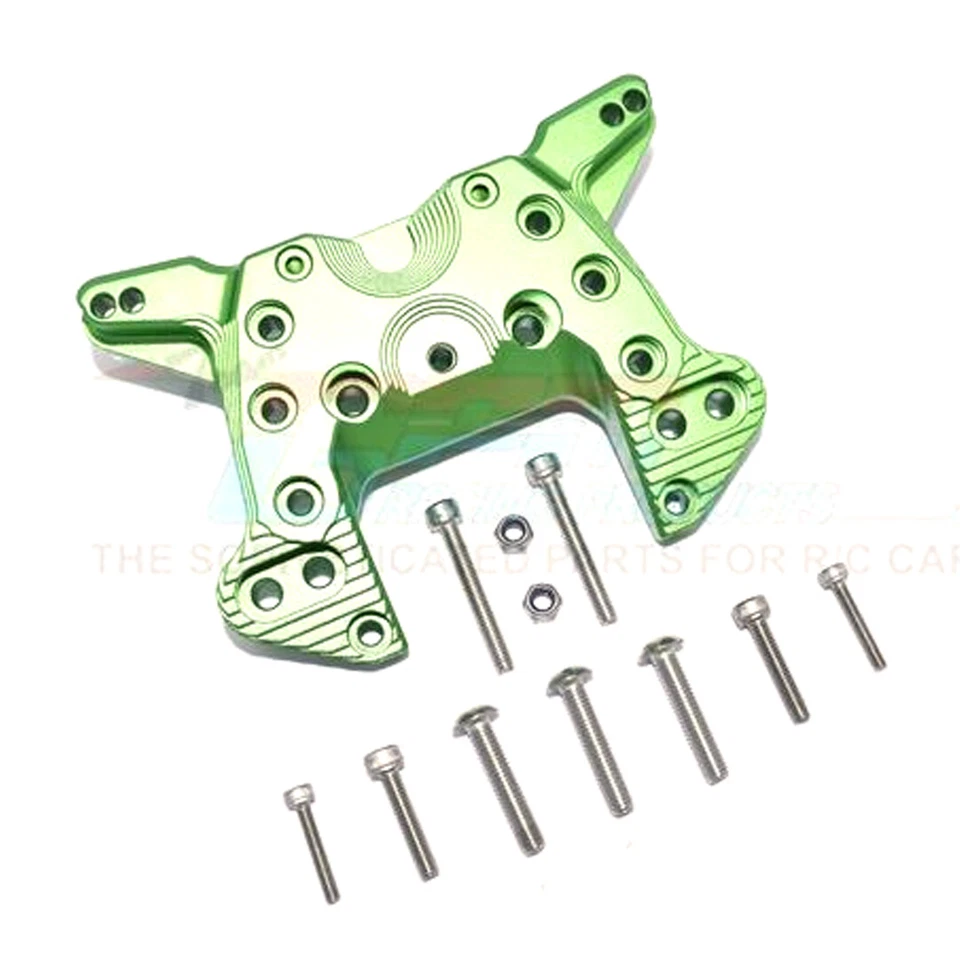 Montaje amortiguador delantero de aluminio GPM Racing verde: 1/5 KRATON 8S BLX Monster Truck Foto 1 de 4