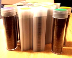 2 ROLLS OF 1909-1919 TEEN WHEAT CENT 1911-D 1912-D 1913-D, 1914, 1915, 1915-D - Picture 1 of 3