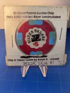 SILVER PALACE CASINO $5 ficha de póquer para juegos de casino - Cripple Creek, CO sin circular - Imagen 1 de 2