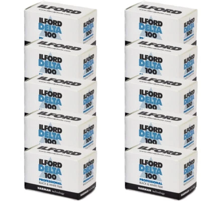 10 Rolls Ilford Delta 100 Pro Black & White 35mm Print Film 36 Exposure, 1780624 - Image 1 of 4
