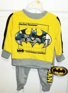 BATMAN Boys 2 pc Pant set  Size 12 months   NEW - Picture 1 of 3