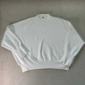 Free People Easy Street Tunic Women’s Sz L Sweater Ribbed Knit Oversized White - Picture 1 of 7