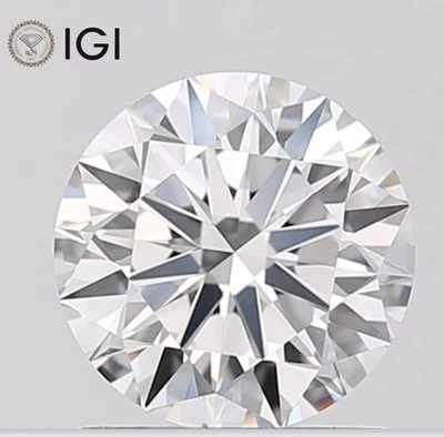 1.08 Carat Round Lab Grown Diamond | D Color VVS1 Clarity | IGI Certified CVD - Image 1 of 4