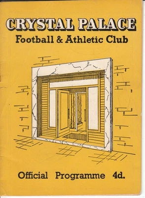 Crystal Palace v Watford 23 April 1958 Official Match Programme - Image 1 of 2