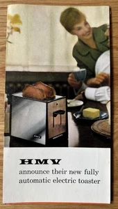 Vintage 60er Jahre HMV Elektro Toaster 1963 Werbeprospekt - Bild 1 von 4