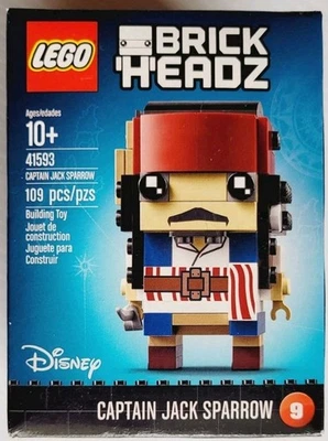 LEGO BRICK HEADZ 41593 CAPITÁN JACK GORRIÓN COLECCIONABLE JUEGO DE CONSTRUCCIÓN RETIRADO. Foto 1 de 4