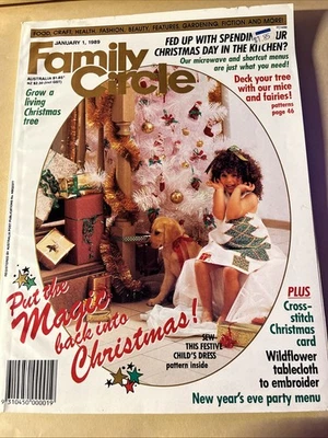 Family Circle Australia Magazine Jan 1 1989 Complete With Calendar Intact - Image 1 of 4