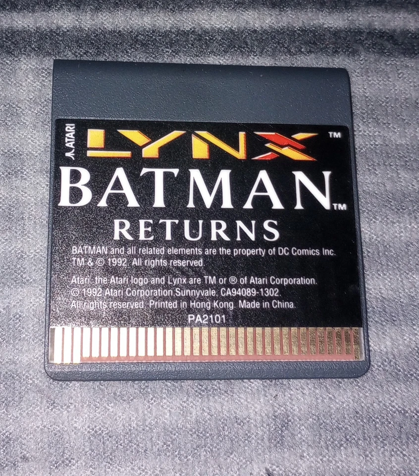 Batman Returns Atari Lynx Cartridge Only Free Shipping. Not Tested.  - Image 1 of 3