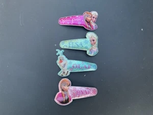 Disney Frozen OLAF ANNA ELSA 4 Piece Hair Clip Set  - Picture 1 of 5