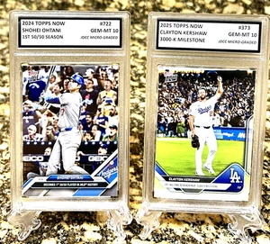 Pack Mit 2 Topps Jetzt Shohei Ohtani 50/50 #722 -kershaw 3000K #373 Bewertete - Bild 1 von 3