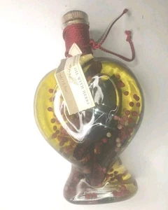 Vintage Herb-infused grapeseed oil in a decorative bottle Outdated Decore Only - Picture 1 of 9
