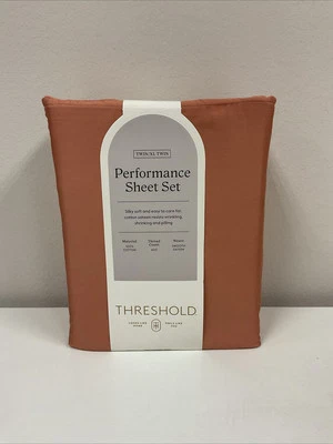 Threshold 400 Thread Count Cotton Sateen 4-Piece Sheet Set Twin/Twin XL - Image 1 of 4