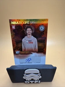 2024-25 Panini NBA HOOPS Hot Signatures Rookies Trentyn Flowers #HSR-flw - Picture 1 of 9