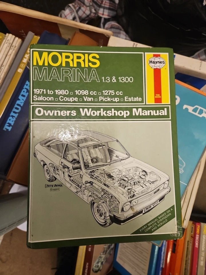 Morris Marina 1.3 1300 1971 - 1980 Haynes Owners Workshop Manual - Image 1 of 1