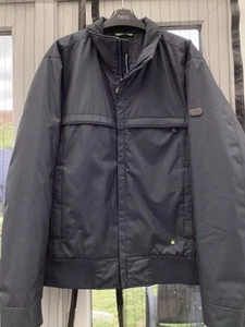 Mens Blue/Black Stripe Design Hugo Boss Jadon 17 Zip Jacket Size L - Picture 1 of 10