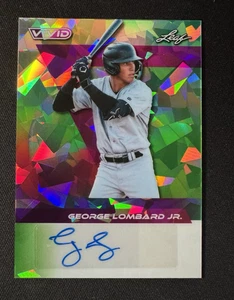 George Lombard Jr Auto SSP #'d 4/4 2024 Leaf Vivid - Yankeees - Foto 1 di 2