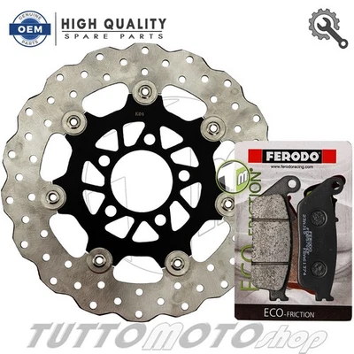 Kit Disco e Pastiglie Anteriore KAWASAKI J 300 ABS 2014-2020 / J300 Set Freno - Immagine 1 di 4