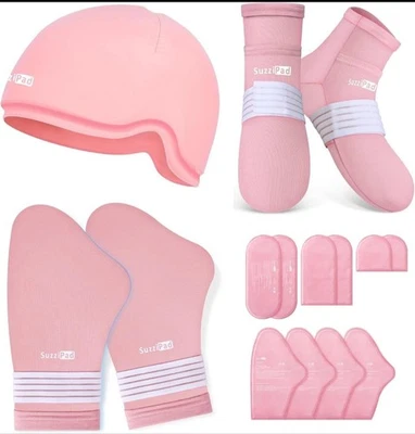 SuzziPad Chemo Care Package for Women & Men, Cooling Gloves, Socks & Cap. Size L - Image 1 of 4