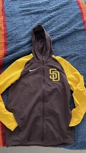 San Diego Padres Nike Authentic Collection Performance Raglan Full Zip Hoodie - Picture 1 of 7