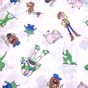 Vintage Toy Story Disney 1995 Licensed Full Flat Bed Sheet 50/50 Fabric - Picture 1 of 12