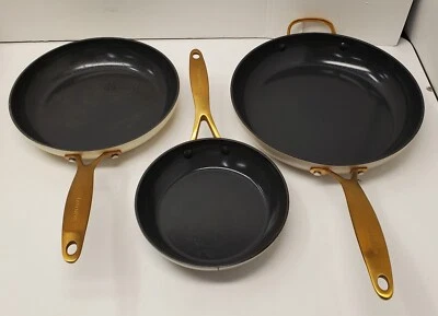 GreenPan Jewel Pro Ceramic Non-Stick 3-piece Fry Pan Set - Image 1 of 4