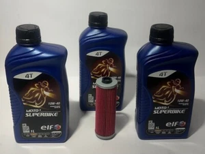 Servicing BMW R100 Rt 1000 Cc 1980/1984 Oil Filter Elf Superbike 10w40 - Picture 1 of 5