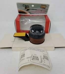 Vintage Wood Grain AUTO DASH COMPASS NIB Car Truck NOS K-MART NOS Made In Japan - Picture 1 of 24