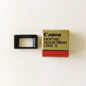 Canon +0.5 Dioptric Adjustment Lens S correctly diopter for AE-1 A1 eyepiece - Picture 1 of 11